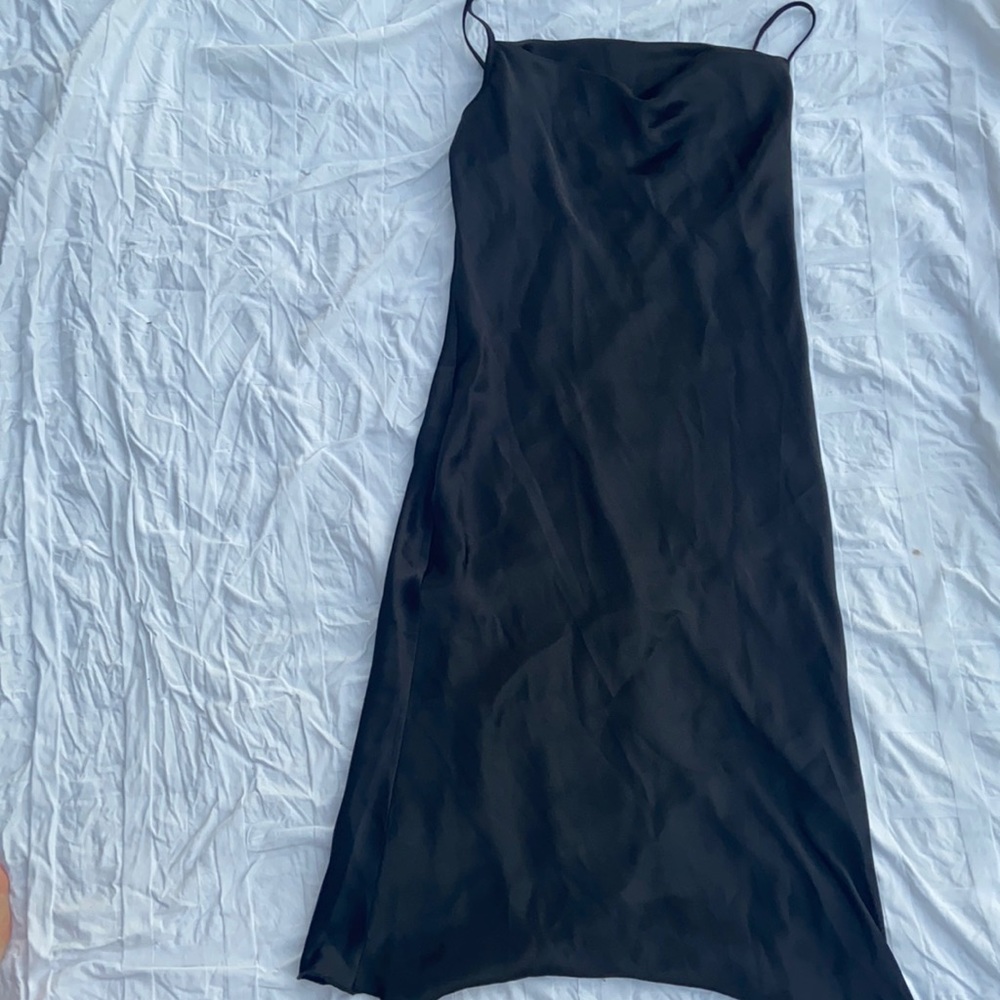 Trendy Silk black dress!